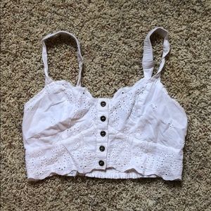 White bralette